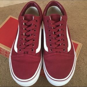 Burgundy Vans